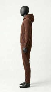 Ensemble de survêtement à capuche de couleur unie, tenue de sport streetwear - Product Image 5