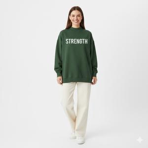 Sudadera de cuello alto para mujer, de invierno, con diseños personalizables en la parte delantera, forro polar transpirable, ecológica y antipilling. - Product Image 3