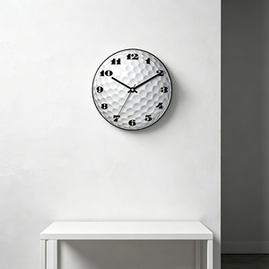 14 Inch Golf Theme 3D Convex Glass <b>Silent</b> Sweep Quartz Analog Wall <b>Clock</b> Premium Gentleman Office Club Gift Décor - Product Image 2