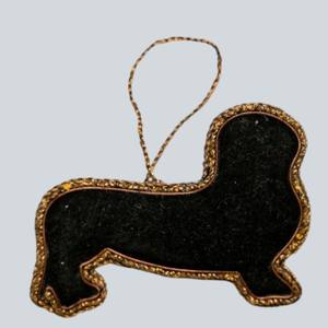 Ethnic Dog Zari Wall Hanging | Handmade Beads & Fabric <b>Ornament</b> | Home, Wedding & Party Décor - Product Image 2