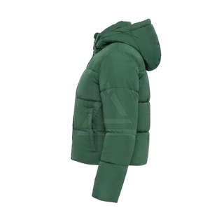 Modern <b>Women</b> Cropped Puffer <b>Jacket</b> With Adjustable Details <b>Lightweight</b> Outerwear For Winter Fashion And Urban Lifestyle - Product Image 3