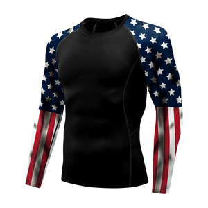 Premium Mens Rash Guard Full Sleeve Breathable <b>Athletic</b> Fitness Sportswear Professional Manufacturer - Product Image 6