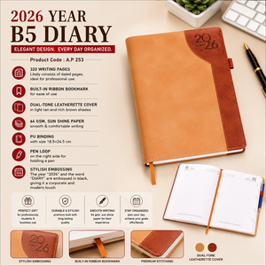 Libreta de Cuero PU A5 con Tapa Dura, Cosida con Hilo, Cierre Magnético, 80 Hojas de Papel Sombreado, Marcapáginas con Cinta, Regalo Premium - Product Image 5