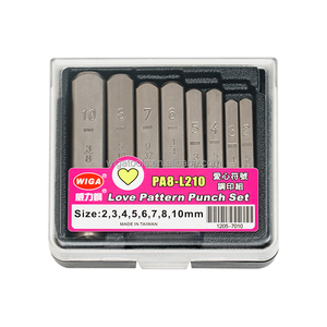 เครื่องมือทำเครื่องหมายอุตสาหกรรม PA6-L210 Cr-V Steel Stamp HRC60 DIN1451 สำหรับโลหะและหนัง - Product Image 1