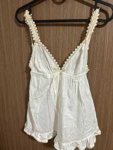 Débardeur blanc sans manches pour femme, col en V, avec bordure en dentelle, en coton tissé respirant, haut d'hiver non doublé, imprimé numérique, style doux - Product Image 1