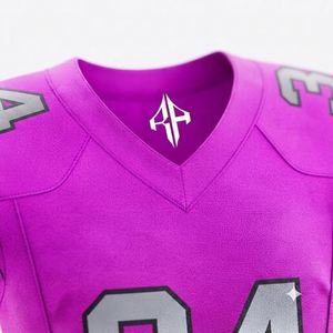 Uniforme de Fútbol Americano con Cuello en V, Sublimado, Corte Regular, 100% Poliéster, Material Premium de Alta Calidad para Hombre - Product Image 6