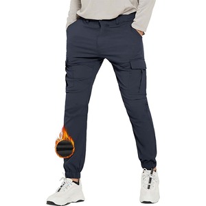 Pantalon cargo décontracté pour homme OEM, coupe slim, taille élastique avec cordon de serrage, pantalon décontracté extensible avec taille élastique et cordon de serrage, léger - Product Image 4