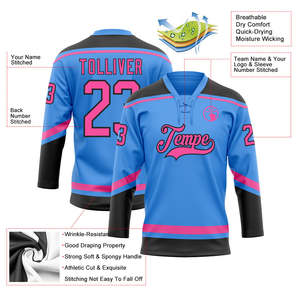 Camiseta de Hockey Sublimada para Equipo, 100% Poliéster, Ropa Deportiva Casual de Manga Larga, Sudadera con Diseño Personalizado para Uso en Equipo - Product Image 4
