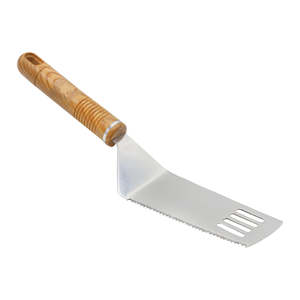 Cortador y Levantador de Pizza de 27 cm con Cuchilla de Acero Inoxidable y Mango con Textura de Madera, Herramienta de Cocina Duradera - Product Image 3