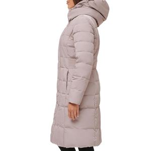 Chaquetas largas acolchadas de manga larga de Color sólido para mujer, nueva Chaqueta larga acolchada de temporada de invierno a la moda, chaqueta larga con logotipo personalizado 2026 - Product Image 3