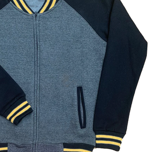 Veste en molleton gris foncé APA Varsity |    Blouson bomber universitaire |   Vêtements de streetwear urbain en chenille Ice Cold - Product Image 3