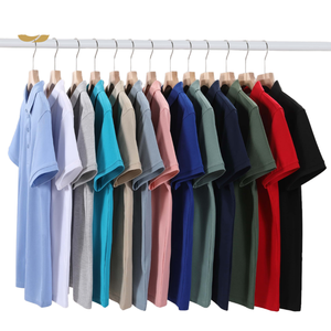 Camisa de Golf de Punto para Hombre al por Mayor, Manga Corta, Bordado Personalizado, Diseño Sólido, Polo Casual - Product Image 1