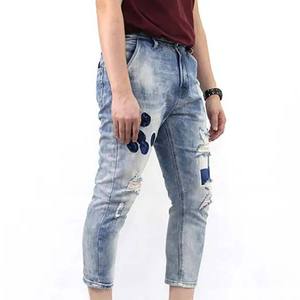 Men's Regular Fit Straight Mid Waist <b>Denim</b> Jeans Summer 100% Cotton High Quality <b>Material</b> Quick Dry Breathable Lightweight - Product Image 5