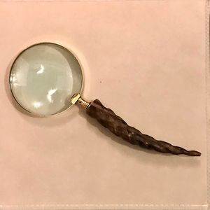 Lupa de cuerno de búfalo natural curvado hecha a mano, forma natural, imitación de arte antiguo por Curio Craft - Product Image 1