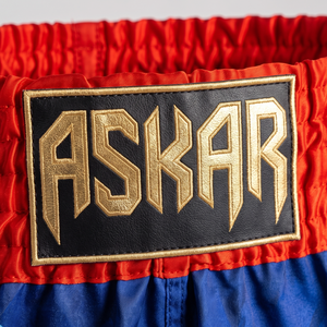 Pantalones Cortos de Boxeo Askar con Estampado por Transferencia Térmica, Unisex, Negros, de Secado Rápido, Transpirables, Ligeros, de Algodón/Poliéster, para Artes Marciales, para Adultos - Product Image 3