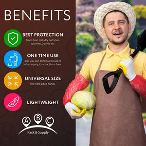 2000 alla rinfusa da 18 pollici manicotti rossi impermeabili copri protezione in polietilene estremità elastiche protettive per manicotto da 1 Mil - Product Image 5