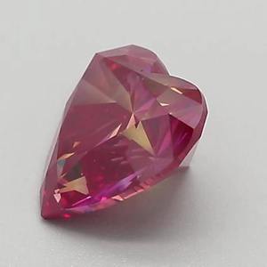 Diamante rosa rubí de corte corazón, cultivado en laboratorio, certificado por IGI, diamante rosa suelto para anillo de compromiso personalizado, de 1 a 5 quilates, VVS VS - Product Image 5