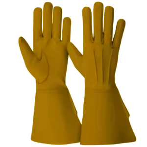 Gants de soudage TIG en cuir de mouton pour la sécurité industrielle avec doublure en coton, ignifuges, protection des mains pour la construction - Product Image 6