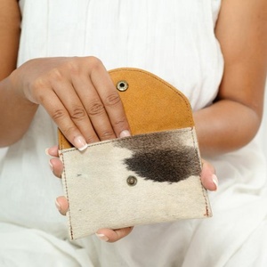 New Arrival Stylish Embossed Floral Print Fur Leather Card Coin Case Wallets Rectangle Credit Card Holder Case <b>Cute</b> Card <b>Purses</b> - Product Image 2