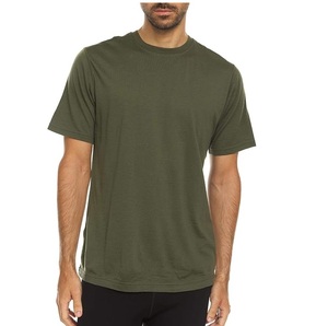 Camiseta 100% Lana Merino, Estilo Urbano, Manga Corta, Cuello Redondo, Transpirable, Suave, Deportiva, Tejida en Lana, para Hombre - Product Image 1