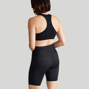 TurboCore <b>Women</b> High Waist <b>Compression</b> <b>Shorts</b> Muscle Climb Breathable Fast Dry OEM Spandex Cotton Performance Blend Custom - Product Image 2