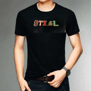 เสื้อยืดคอกลมรุ่นใหม่ล่าสุดสำหรับฤดูร้อน เหมาะสำหรับเล่นกีฬา วิ่งออกกำลังกาย แห้งเร็ว ระบายอากาศได้ดี ผ้าเนื้อยืด พร้อมโลโก้ด้านหน้าสำหรับผู้ชาย - Product Image 4