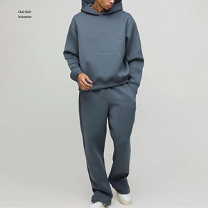 Conjunto de Pantalones Deportivos de Felpa de 2 Piezas Premium, Chándal Holgado para Hombre, Chándal Holgado de Felpa para Hombre - Product Image 1