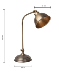 Luxury silver metal <b>study</b> table <b>lamp</b> oem odm low moq factory price wholesale bulk supply fast shipping adjustable - Product Image 5