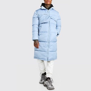 Chaqueta Larga Acolchada de Diseñador para Hombre 2026, Cortavientos, Transpirable, de Lona, Tallas Grandes, Estilo Bomber, Abrigo Acolchado de Otoño - Product Image 4