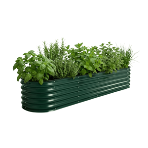 Home and Garden Extra Large Corrugated Garden Bed Raised Steel Garden Bed for <b>Vegetable</b> Planting in Patio Backyard GB027 - Product Image 1