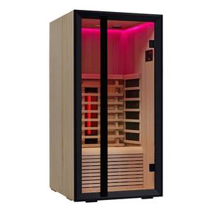 Nueva Cabina de Sauna Infrarroja Eléctrica Onni Mini de 1400W para 1 Persona, Cabina de Relajación Premium de Madera Sólida Contemporánea para Interiores - Product Image 4