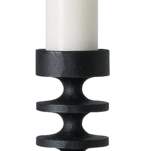 Nouveau support de bougie décoratif pour la maison en aluminium noir mat moderne, finition noire faite à la main, personnalisé - Product Image 3