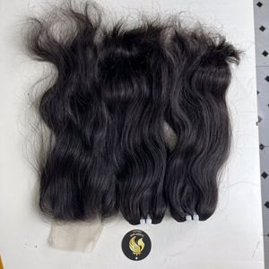 Cabello rizado birmano vietnamita crudo Cabello ondulado natural sin procesar Cutícula vietnamita alineada Cabello humano crudo suave - Product Image 1