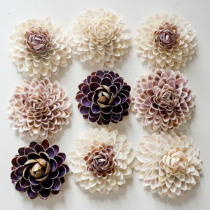 เปลือกหอยดอกไม้ราคาถูกประดับสไตล์ที่สวยงามดอกไม้เปลือกหอยมุก - Product Image 6