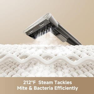 Nettoyeur de tapis portable avec vapeur et lavage à l'eau chaude, machine de nettoyage des tissus d'ameublement avec solution auto-mélangée - Product Image 4