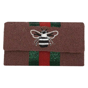 Mini bolso de mano de diseñador hecho a mano de lujo con cuentas bordadas para mujer, bolso de moda personalizado para fiestas de boda - Product Image 1