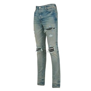 กางเกงผู้ชายสไตล์ Distressed ผ้าเนื้อนุ่ม ระบายอากาศได้ดี ไม่หดตัว ผลิตจากโรงงานโดยตรง คุณภาพดีที่สุด - Product Image 4