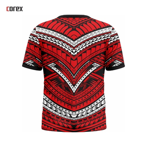 เสื้อคอกลมลายชนเผ่าโพลินีเซียนสำหรับทีมกีฬา - Product Image 2