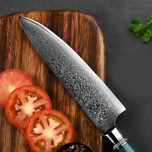 Cuchillo de Chef de Damasco Forjado a Mano, Cuchillo de Cocina Profesional con Espiga Completa y Mango de Resina, Fabricante OEM ODM LEGACY BLADES - Product Image 6