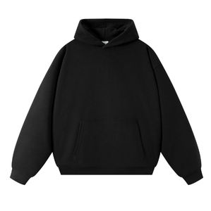 Sweat à capuche unisexe d'hiver de haute qualité pour homme, 100 % coton, molleton épais, anti-plis, avec logo personnalisé sur le devant, col ample - Product Image 1