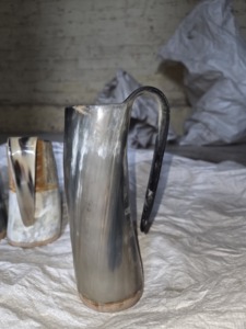 Tasse artisanale en corne de buffle naturelle, style américain, écologique, compatible lave-vaisselle, pour bière, vin, café, vente en gros - Product Image 5