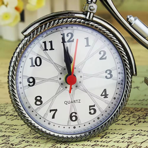 European Vintage Bicycle Design <b>Retro</b> Desk Table <b>Clock</b> Metal Quartz Silent Needle Movement Home Decor <b>Clocks</b> - Product Image 6