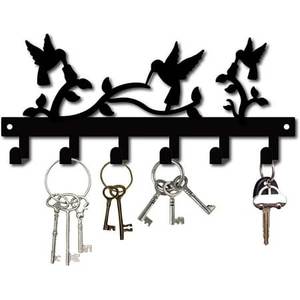 Modern Metal Key Organizer Wall Rack With Stylish Design For Entryway Hallway Kitchen And Living Room - Product Image 3