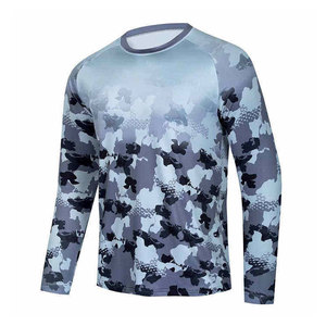 Camisa de Pesca Ligera, Transpirable, de Secado Rápido, con Protección UV, para Pesca al Aire Libre, Manga Larga, Tejido que Absorbe la Humedad - Product Image 1