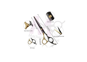 MACLURA SURGICAL Barber <b>Kit</b> Scissors Razor Stainless Steel Shears Barber Razor for Face & Body Comfortable Precise Wet <b>Shaving</b> - Product Image 3