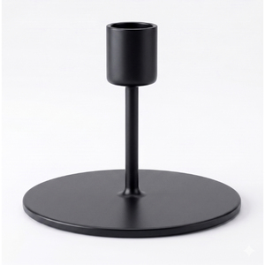 Juego de 2 Portavelas Cónicos Modernos, Decoración para el Hogar, Diseño Duradero, Portavelas Cónicos Negros, Decoración para Bodas - Product Image 3