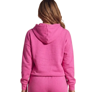 Womens Pullover Hoodie Tracksuit <b>Two</b> <b>Piece</b> Casual Fleece <b>Lounge</b> <b>Set</b> Relaxed Fit Elastic Waist Cuffed Activewear Workout Outfit - Product Image 4
