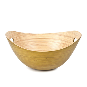 Bol à fruits en bambou artisanal, tissé naturellement, ustensiles de cuisine écologiques, vente en gros, bol à salade pour la cuisine - Product Image 6