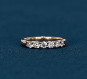 Anillo de Diamantes Cultivados en Laboratorio de 0.85 Ct, Banda Redonda VVS F G, Oro Amarillo, Anillo de Diamantes Personalizado al por Mayor, Anillo de Compromiso y Boda - Product Image 2