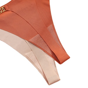 ขายส่งกางเกงในผู้หญิงแบบไร้รอยต่อ ตัดด้วยเลเซอร์ ผ้าไหมน้ำแข็ง ทรงจีสตริง ทังกาส์ - Product Image 5